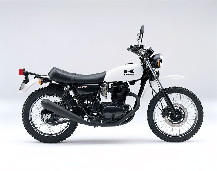 Kawasaki 250TR純正 ホワイトタンク