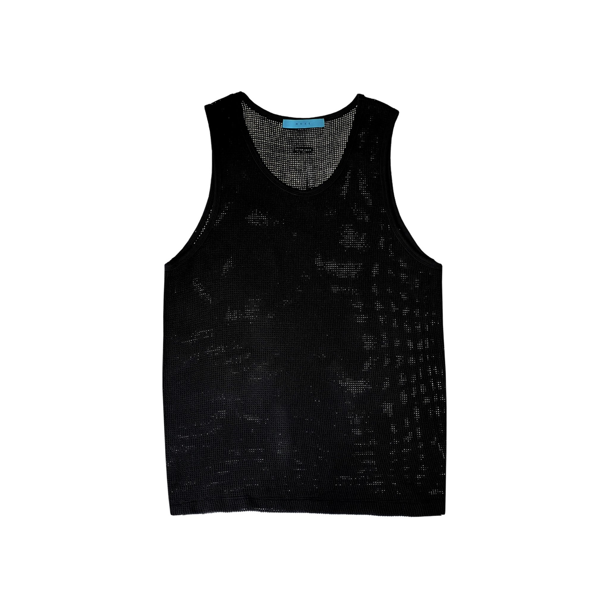 MUZE TURQUOISE LABEL - MESH TANK TOP(BLACK) ミューズ タンクトップ