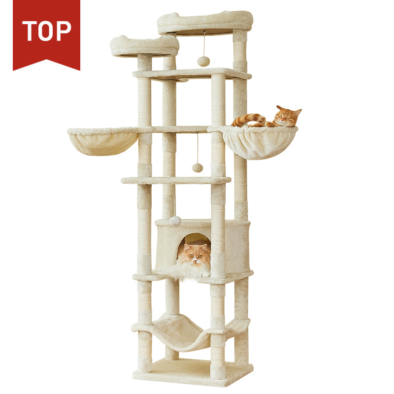M2977-99-66】キャットタワー 高さ155CM M2977-99-66】キャットタワー