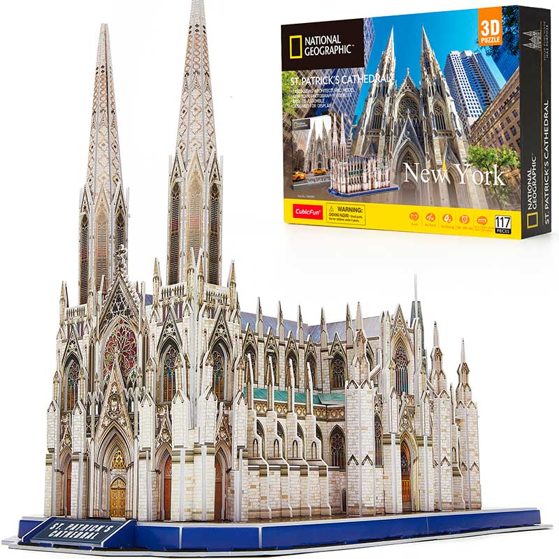 Natgeo Catedral Saint Patrick New York Rompecabezas 3D Cubicfun