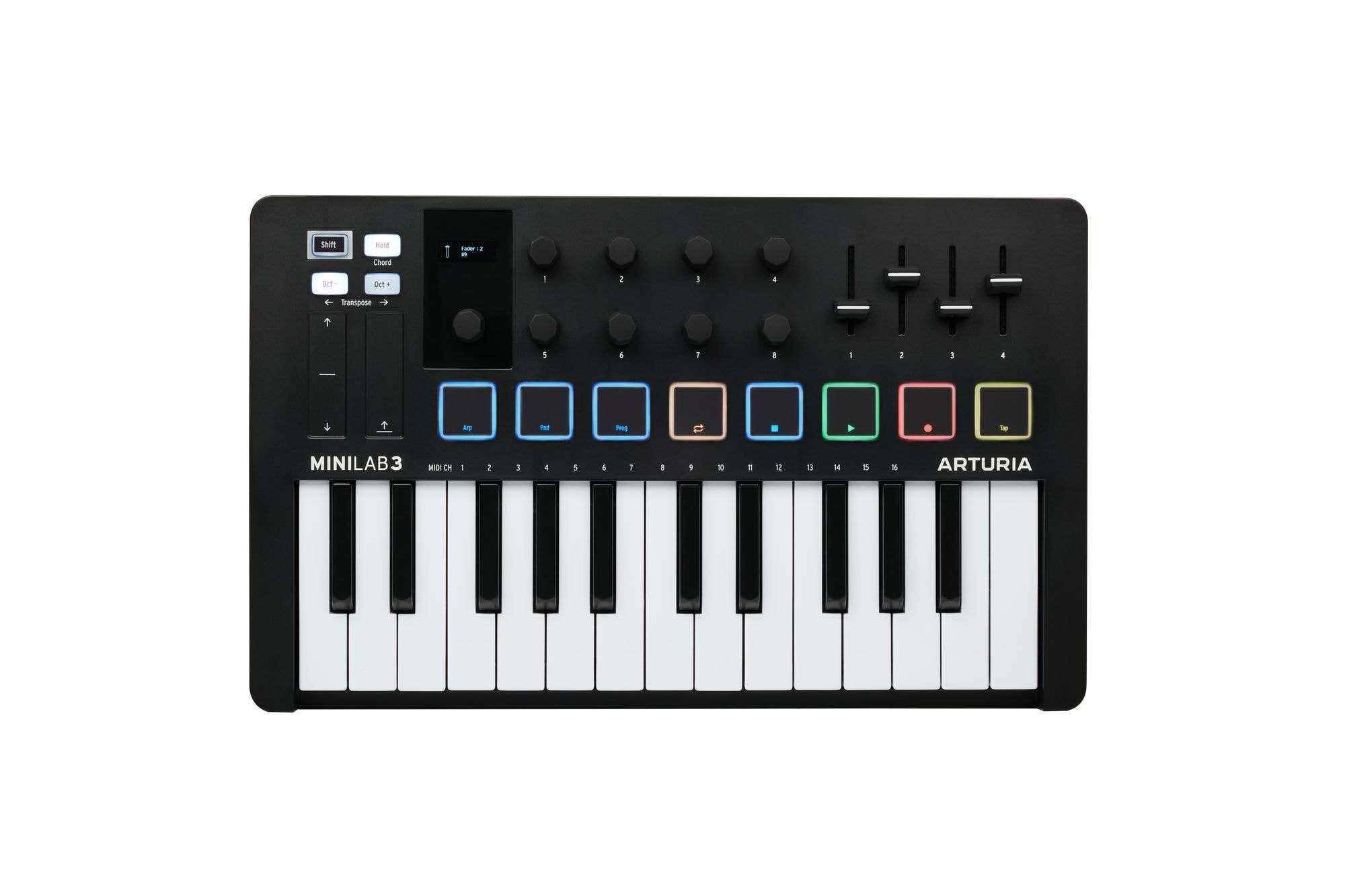 Arturia Minilab 3 Portable 25-Key MIDI Controller, Black – Maar's