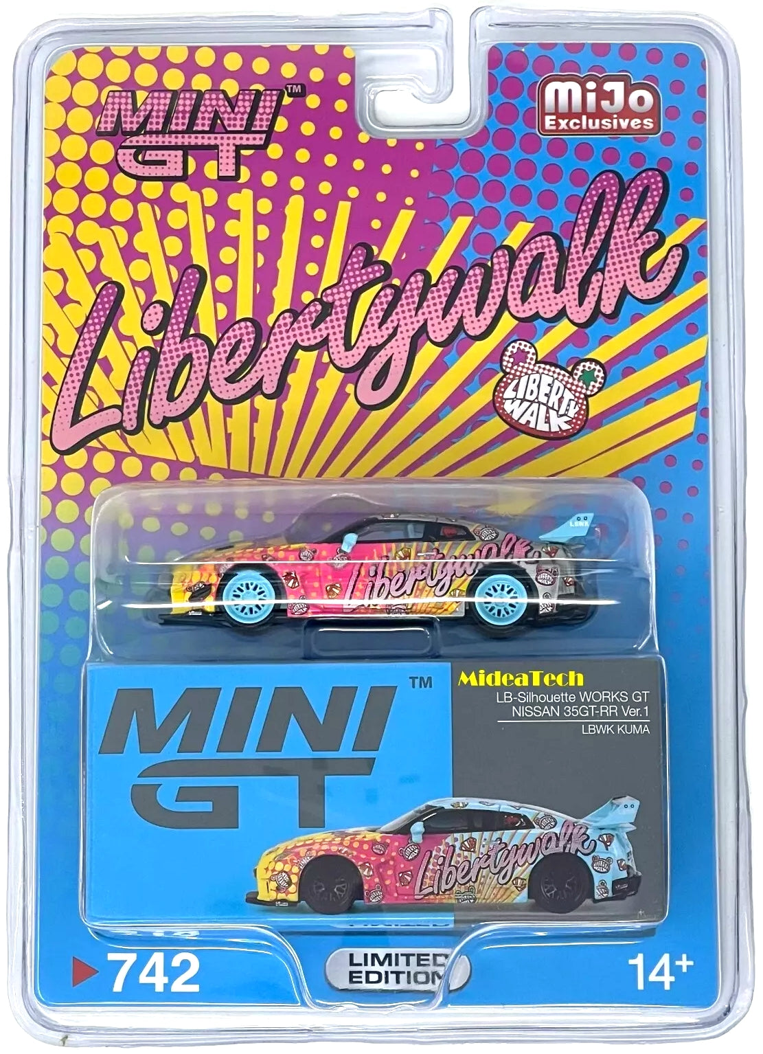 MINIGT ER34 SKYLINE LBWK チェイス + REGULAR MINI GT 1:64 LBWK