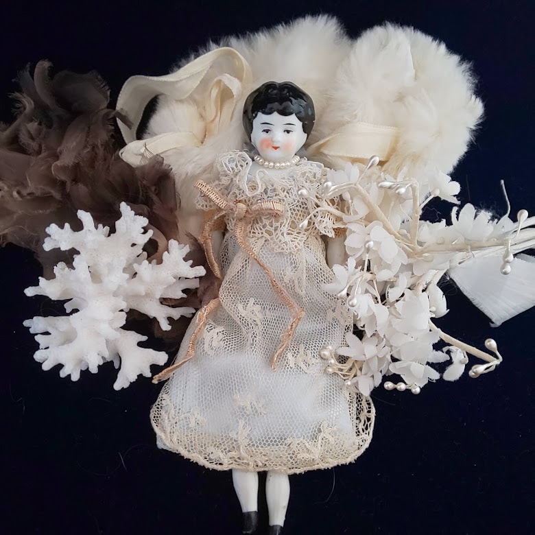 ドイツアンティーク チャイナヘッドドール 30cm チャイナヘッドドール