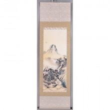 模写/橋本雅邦/観音図/金襴表装/布袋屋掛軸HF-795 模写/橋本雅邦/観音