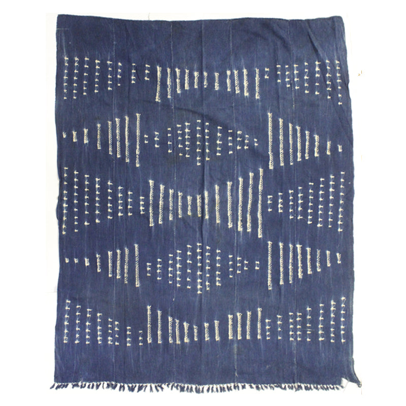 藍染三巾加賀のれん時代物木綿古布ソ-126