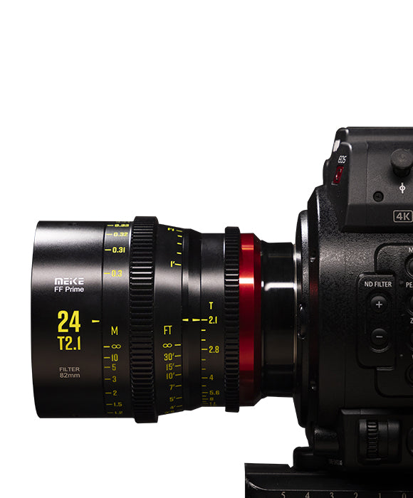 Meike FF Prime Cine Lens -24mm T2.1 for Full Frame Cinema Cameras with