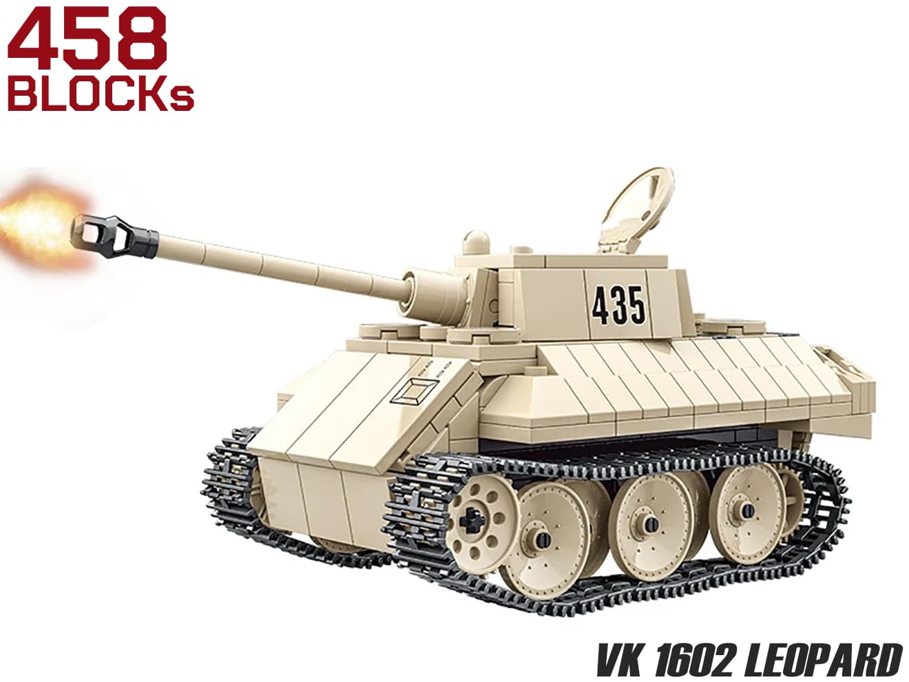 AFM VK 1602 レオパルド偵察用軽戦車 458Blocks | ミリタリーベース