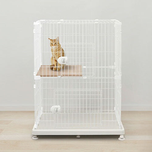 猫 ケージ 2段 多頭飼い キャスター付 キャットゲージ ペットケージ