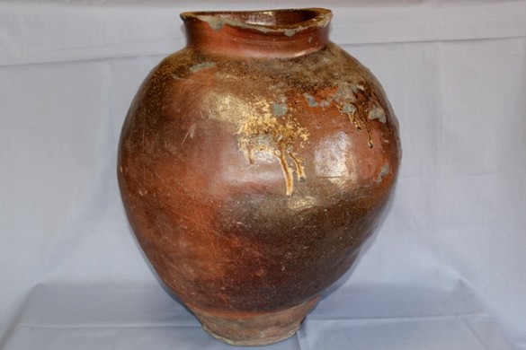 ☆越前焼or常滑焼☆耳月小壺☆室町☆骨董品