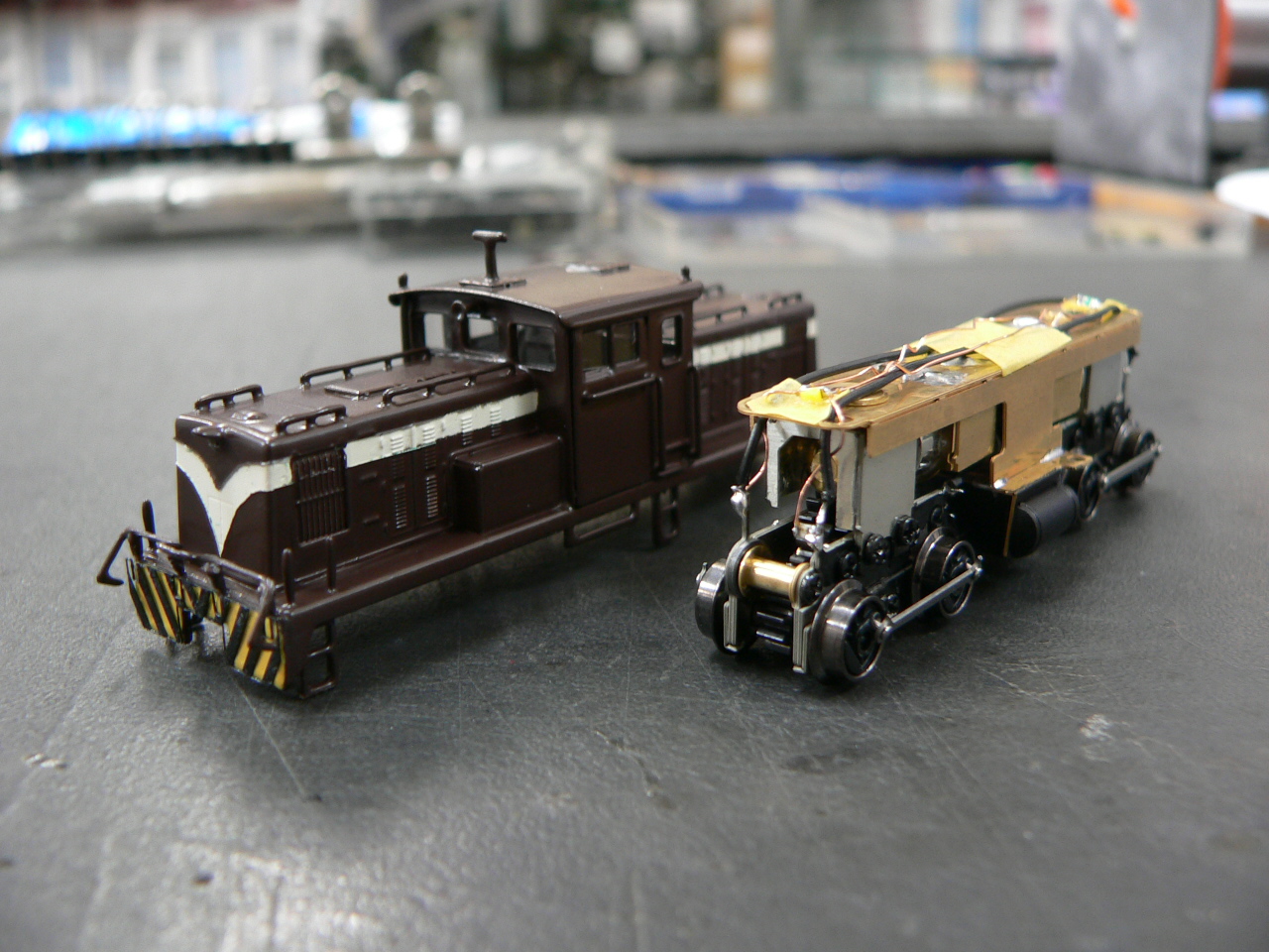 ワールド工芸の津軽鉄道DD35－1の組立キットを制作中。（その2