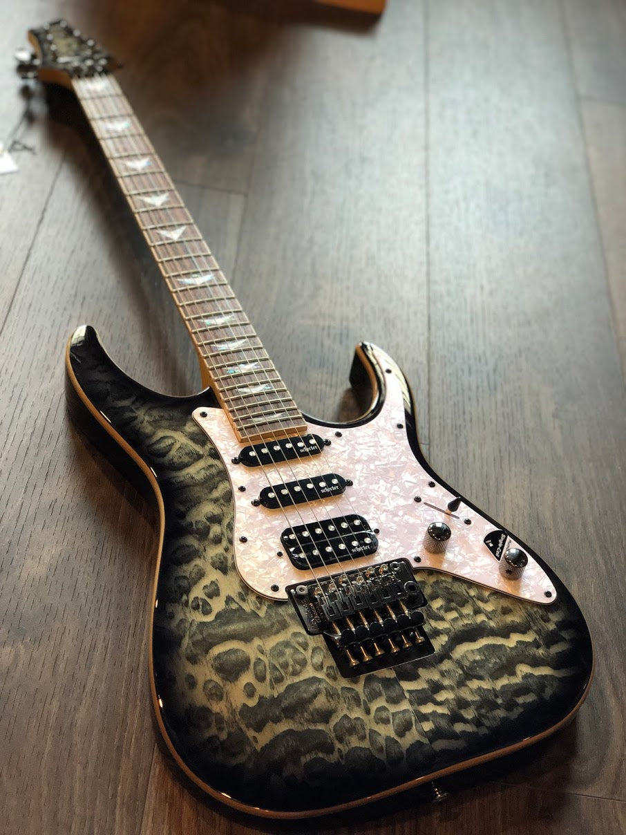 Schecter Banshee-6 FR Extreme Charcoal Burst – nafiriguitar.com