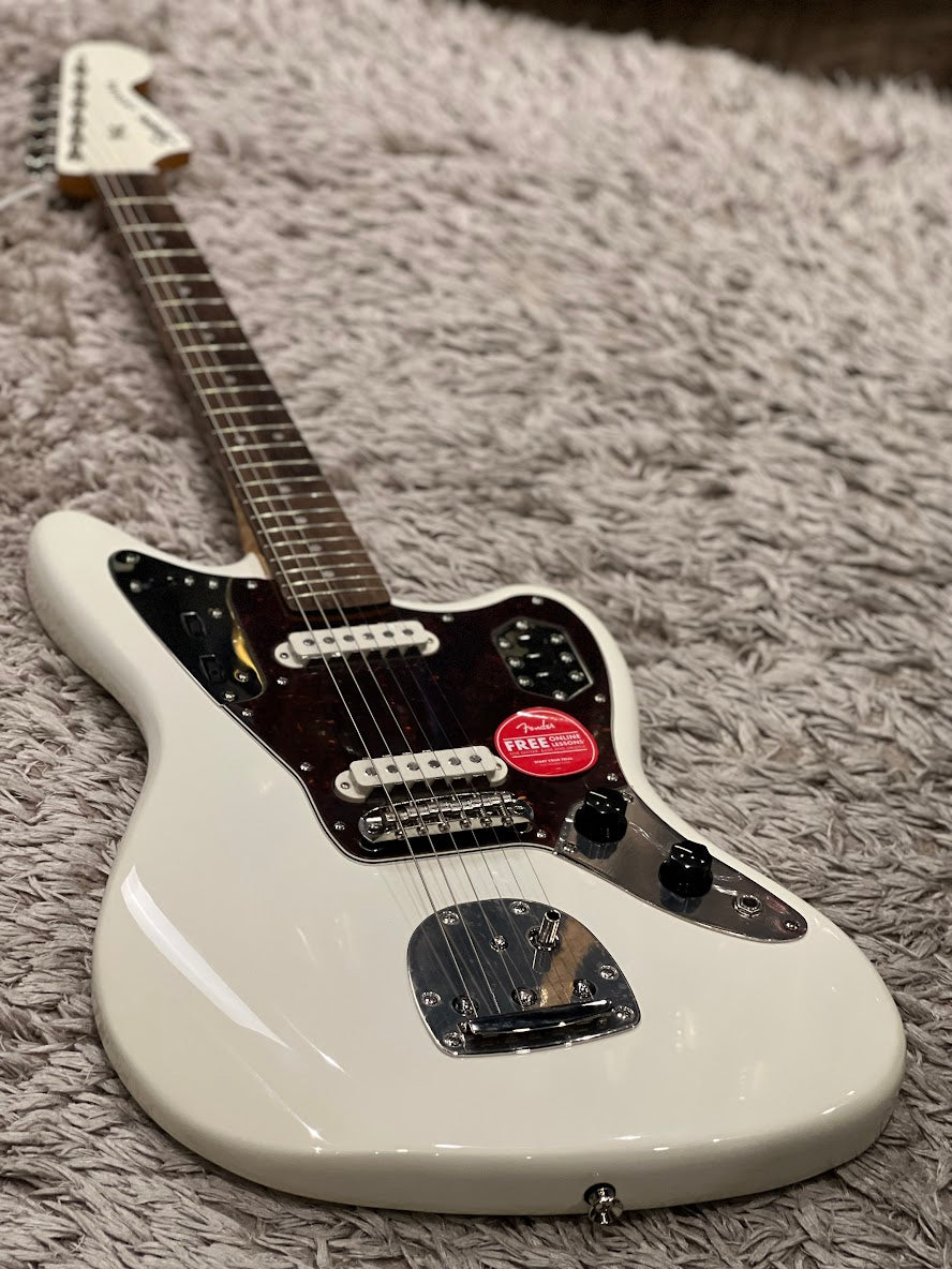 Squier FSR Classic Vibe 60s Jaguar in Olympic White – nafiriguitar.com