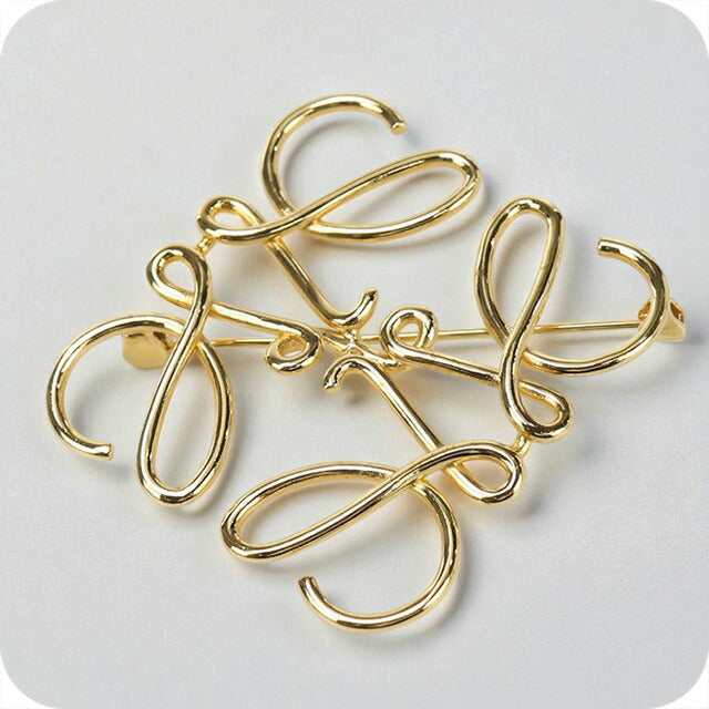 中古 ロエベ ブローチ レディース ブランド LOEWE アナグラム 111.25