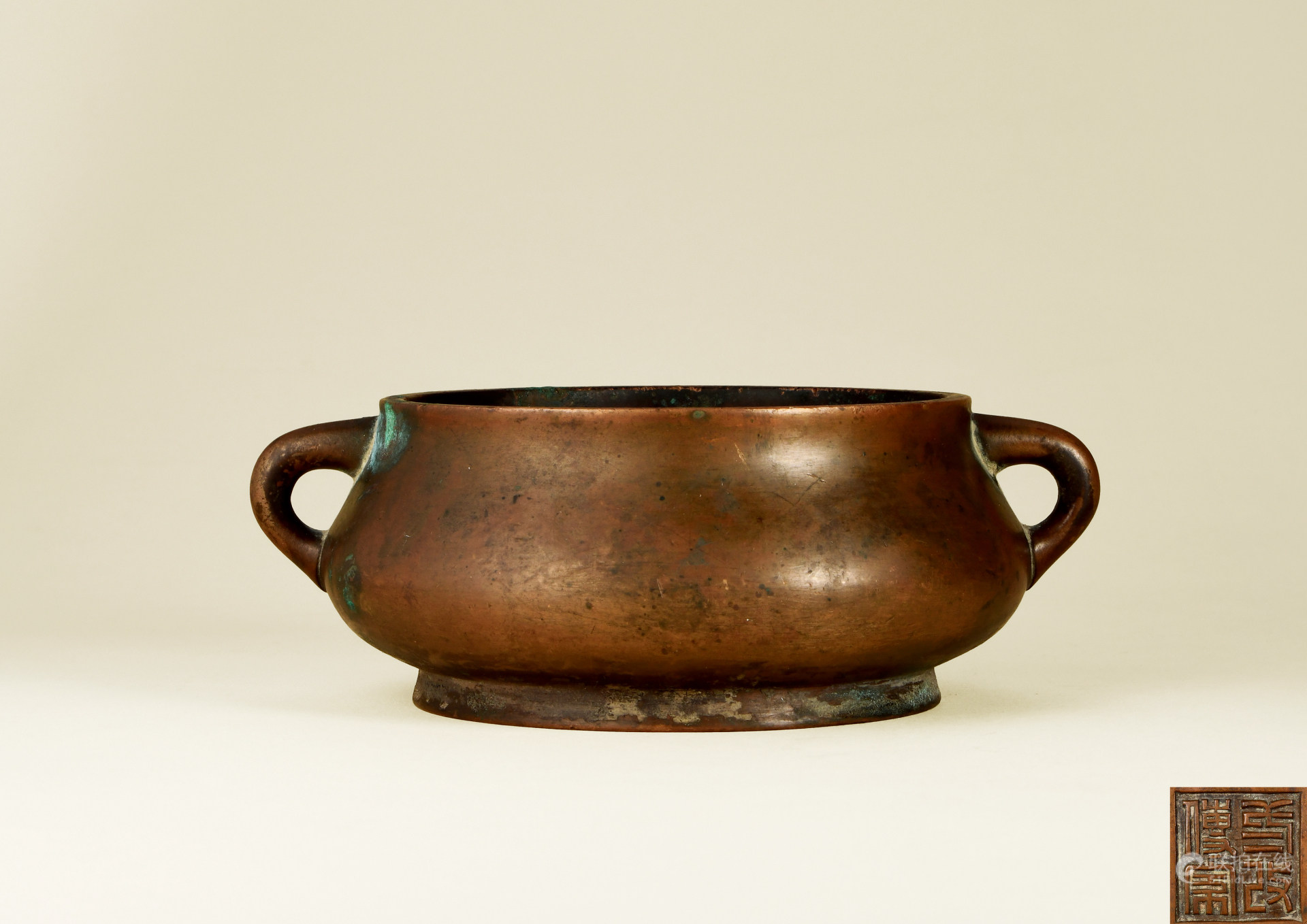 飛】中国美術 古銅宣徳銅 鳥形家鴨蓋爐 香炉 古玩 M5L6