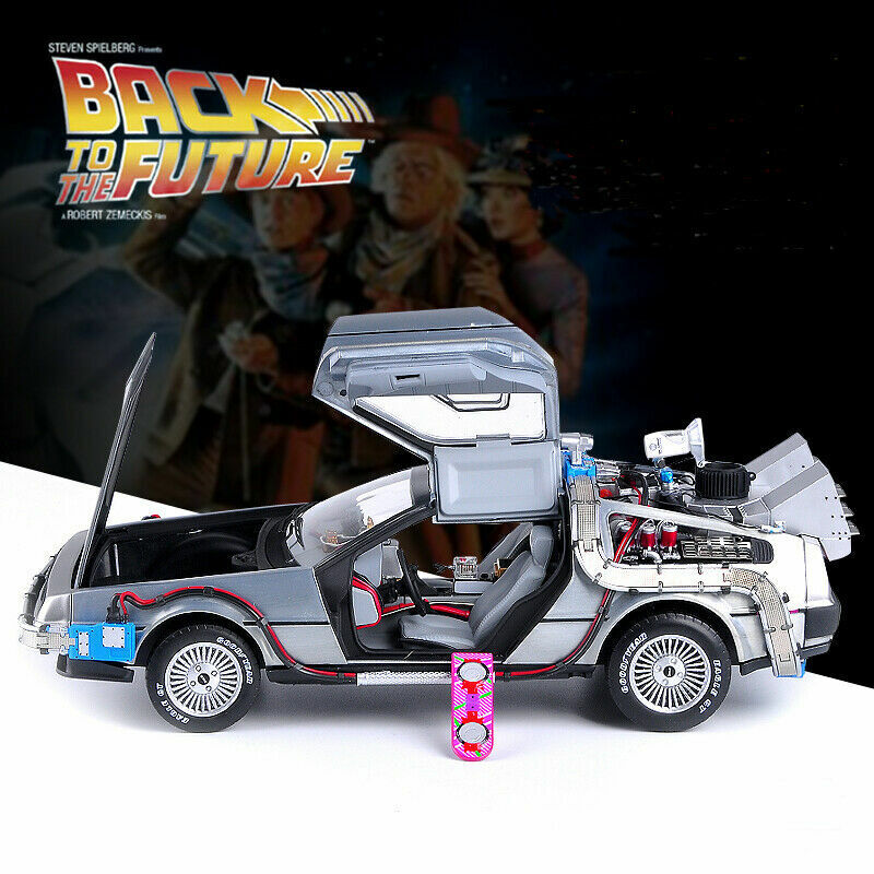 Back to the Future HOT WHEELS ELITE Time Machine w/Hover Board 1
