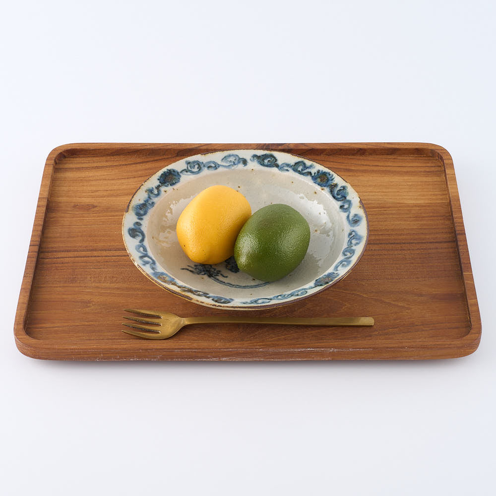 作家 市野吉記 安南手 リム浅鉢（虎）4 作家 市野吉記 安南