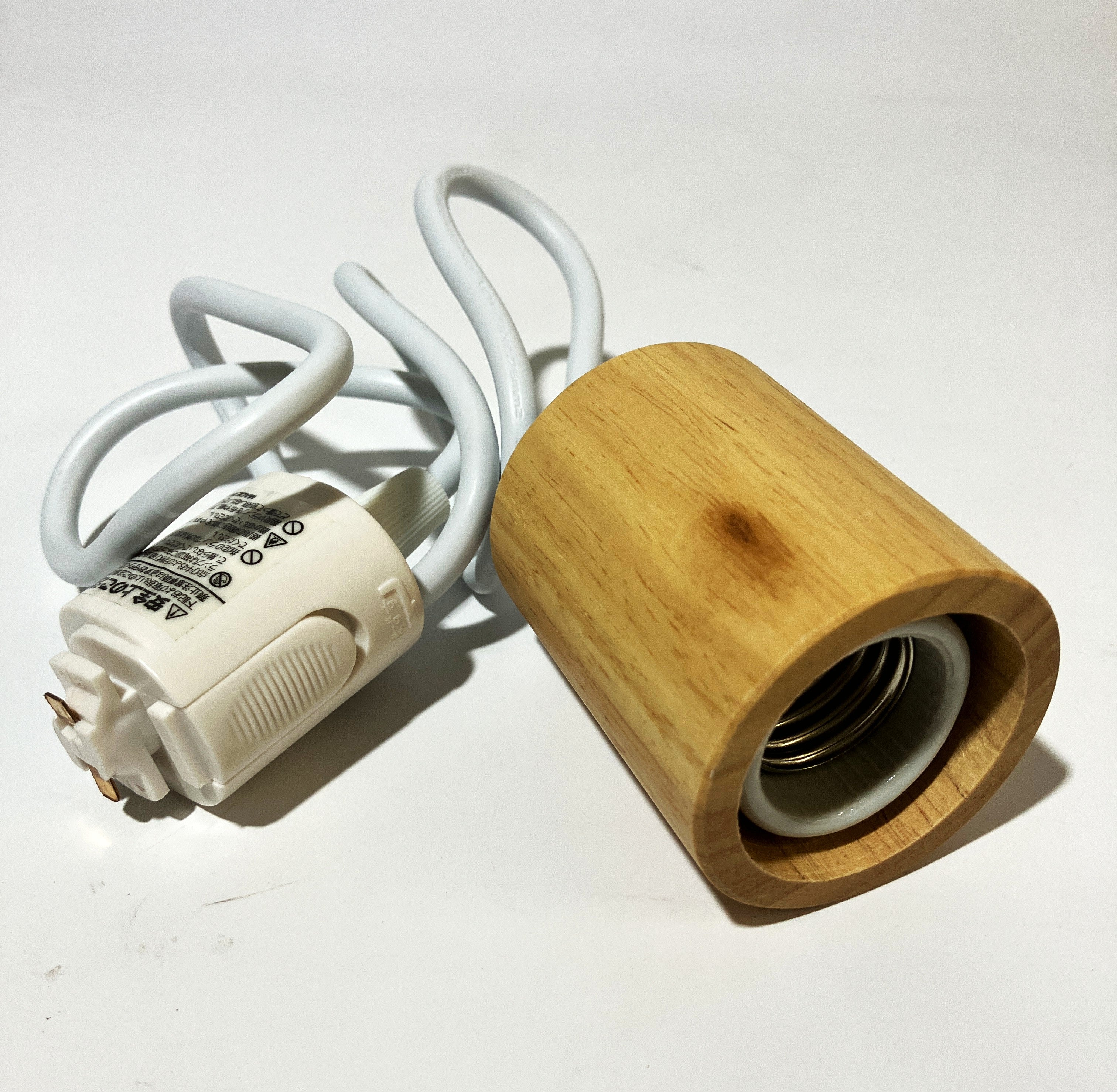 YAZAWA レール用 ウッドヌードペンダントライト（円柱タイプ