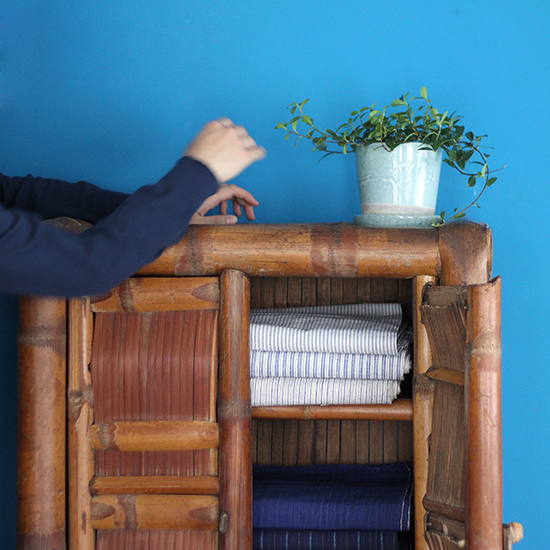 バンブーキャビネット 風通しのよい竹キャビネット テレビ台 サイド