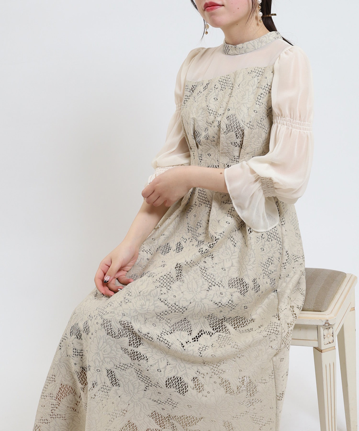 ジャガードドレス