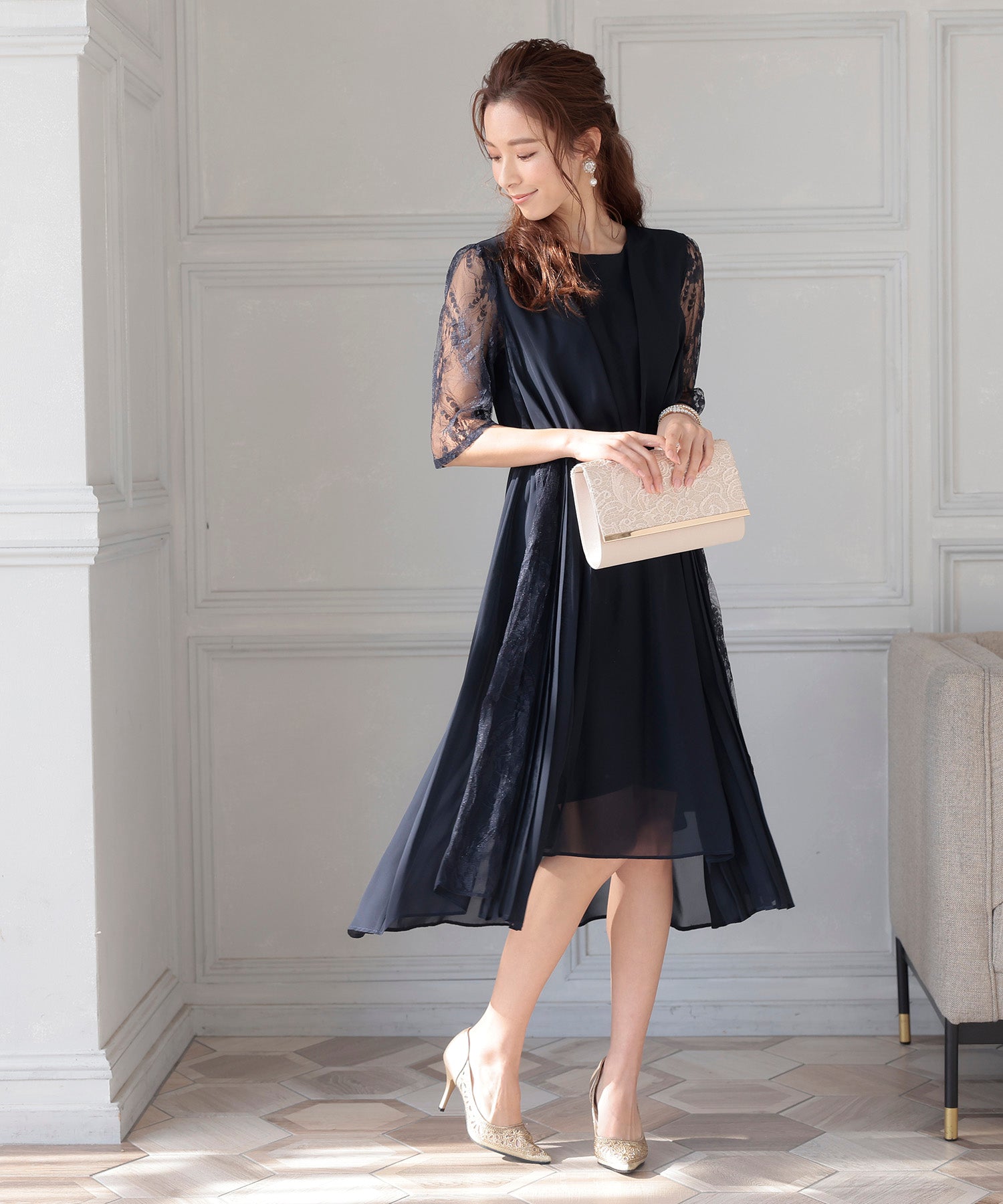 ◇オンライン限定◇フィッシュテールシフォンドレス