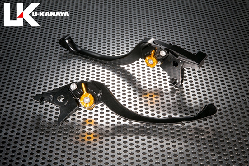 ユーカナヤ レバーセット ツーリング BK/TI ZXR400/ ZX-9R 98-99 KA029