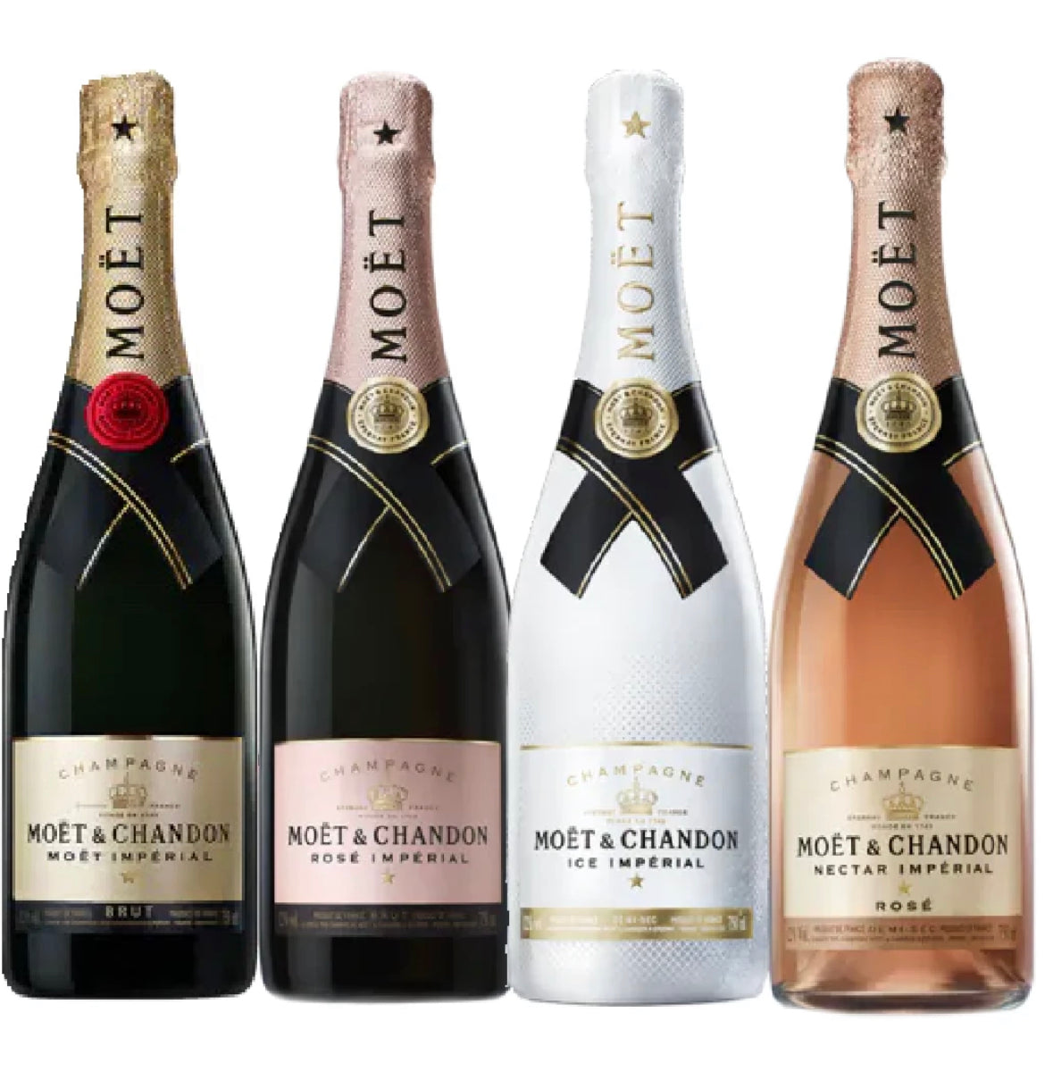 Moet & Chandon Imperial, Rose Imperial, Ice Imperial and Nectar Imperi