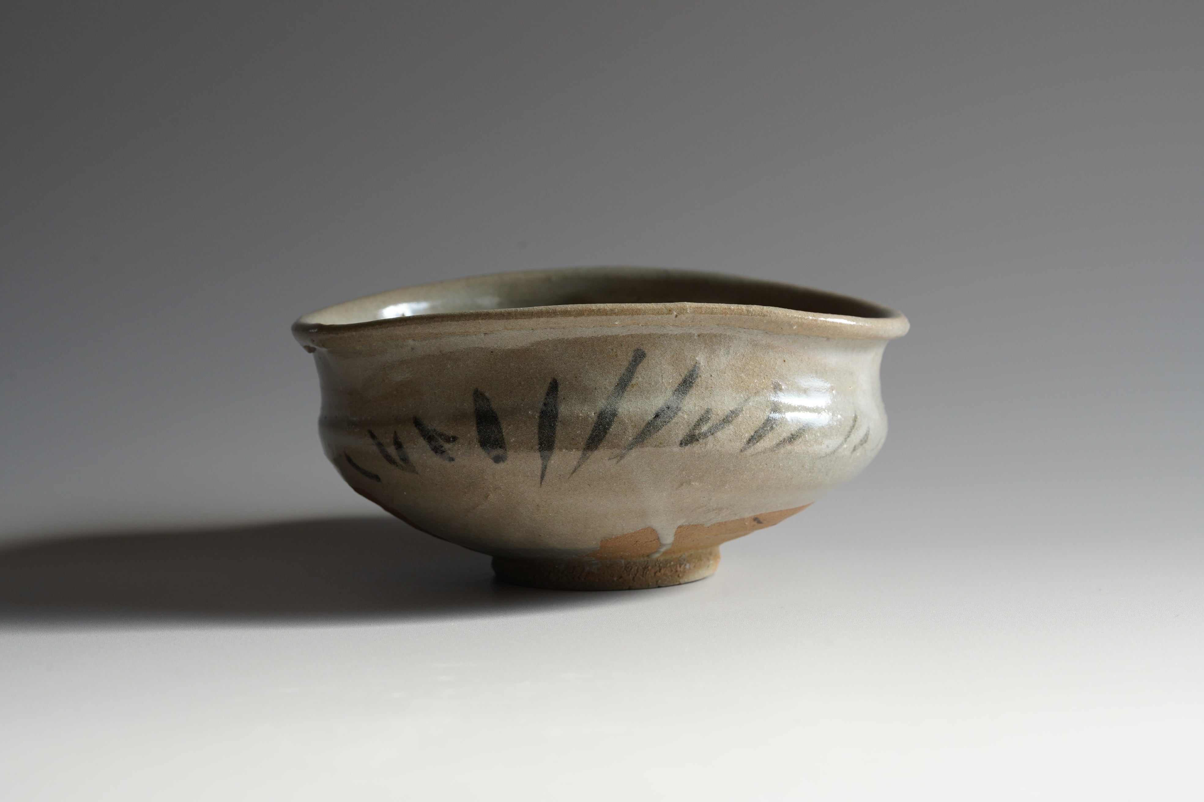 茶道具 元和年代作 古唐津 朝鮮唐津茶入 大徳寺 方谷浩明極め箱 V 9339