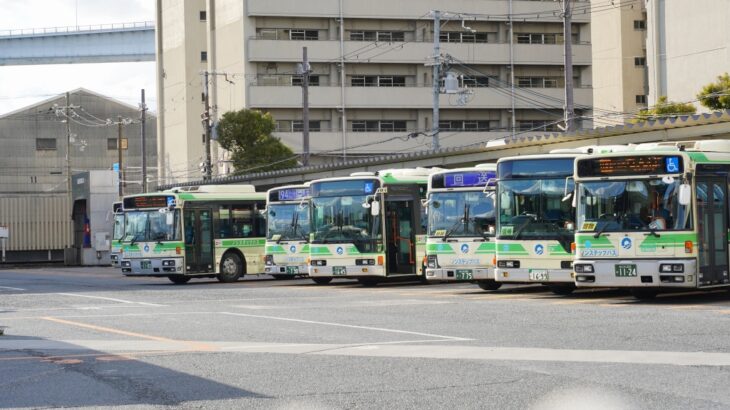 大阪市交通局 大阪市営バス 大阪シティバス 中津営業所 横面方向幕 巻