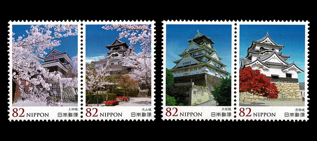 日本の城シリーズ初日カバー六枚セット 日本の城シリーズ初日カバー六