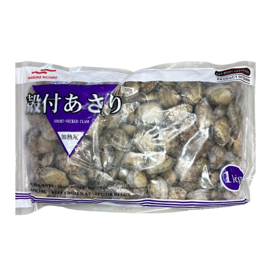 マルハニチロ 殻付 あさり 1kg ( Lサイズ / 80/100サイズ / IQFバラ