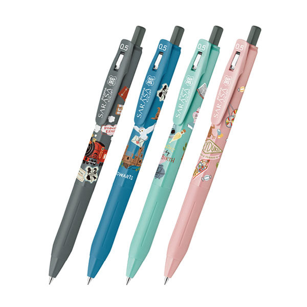 限定】サラサクリップ ハリーポッター [全4種] 0.5mm 黒 ゼブラ JJ29