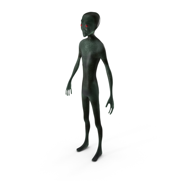 Grey type Alien figure modeled object