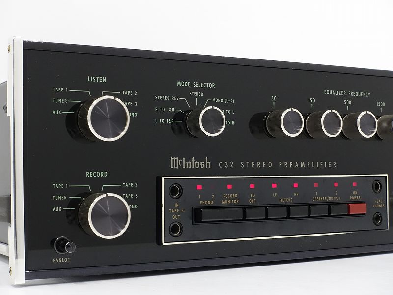 マッキントッシュC32プリアンプ当時定価¥780000 マッキントッシュC32