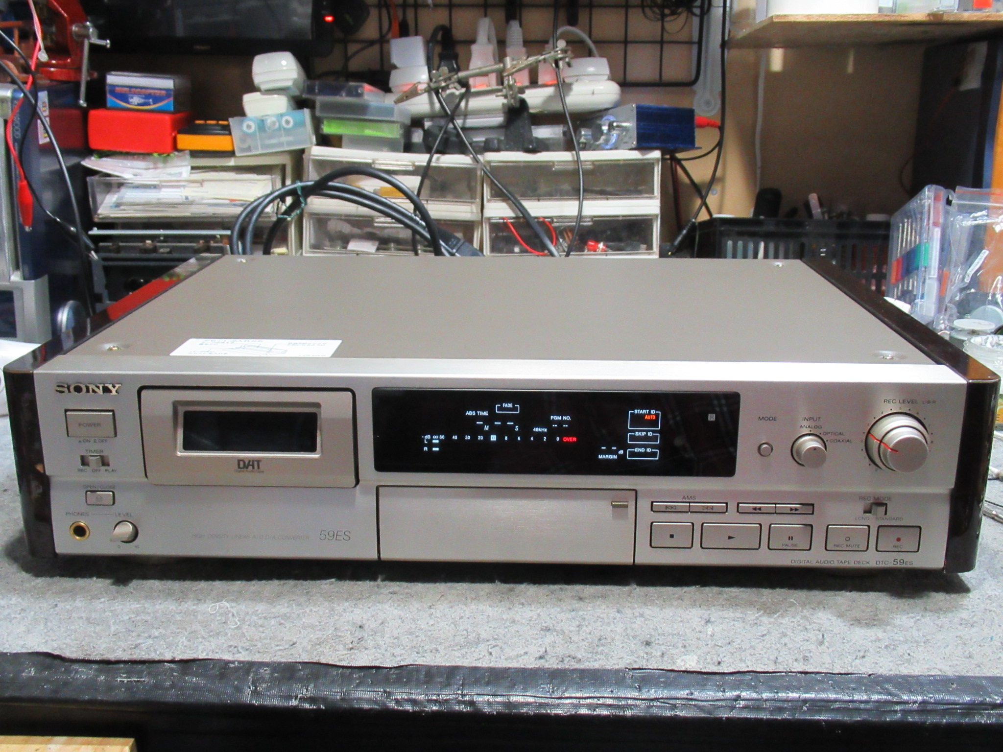 ジャンク扱い】SONY DTC-59ES DATデッキ 録音済みテープ付き ジャンク