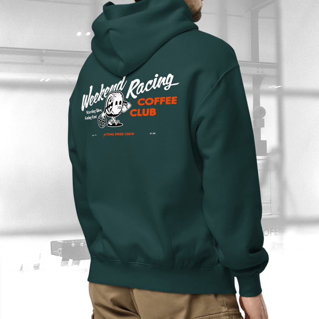 Weekend Racing Coffee Club Hoodie – Automo Speed Crew