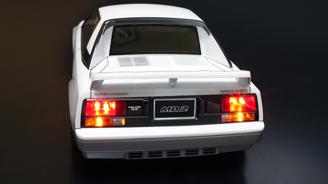 TOYOTA MR2(AW11)未塗装透明 ボディ【ABC 】 TOYOTA MR2(AW11)未