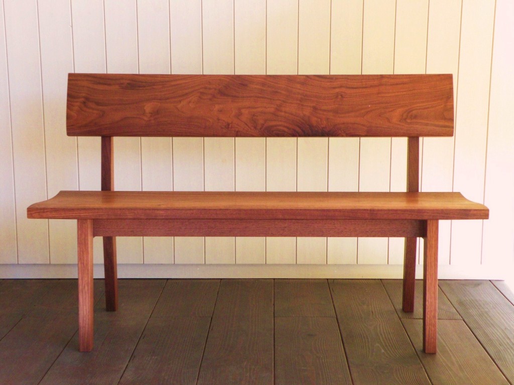 オーダーメイド家具 ベンチ/長椅子【ブラックウォールナット】無垢 一