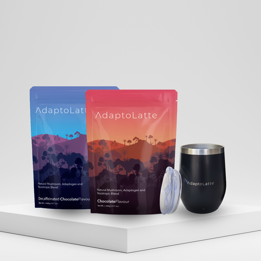 アダプトラテ デカフェ 360g(30食分)×2袋とマグカップのセット
