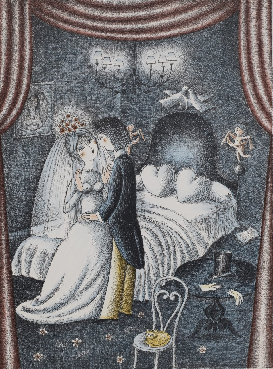 ペイネ 「愛の晴雨計」 リトグラフ 直筆サイン・エディション有り