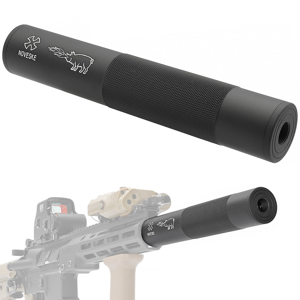 良品武品 】 14mm 正ネジ /逆ネジ 両対応 アルミサプレッサー ロング