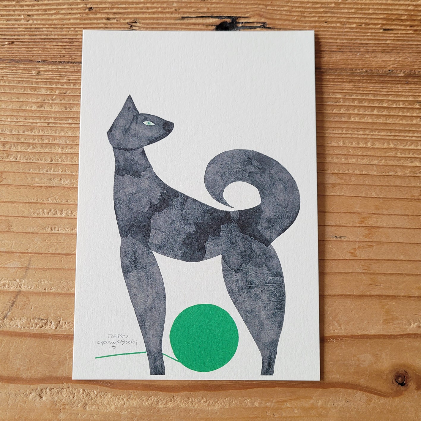 9999】ヒョウのイラスト 山口一郎 絵のみフレーム無 9999】ヒョウの