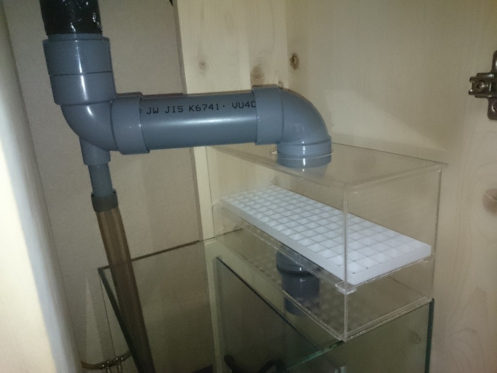ウールボックスのシャワーパイプを自作しました ｜ 30cm水槽の海水魚飼育