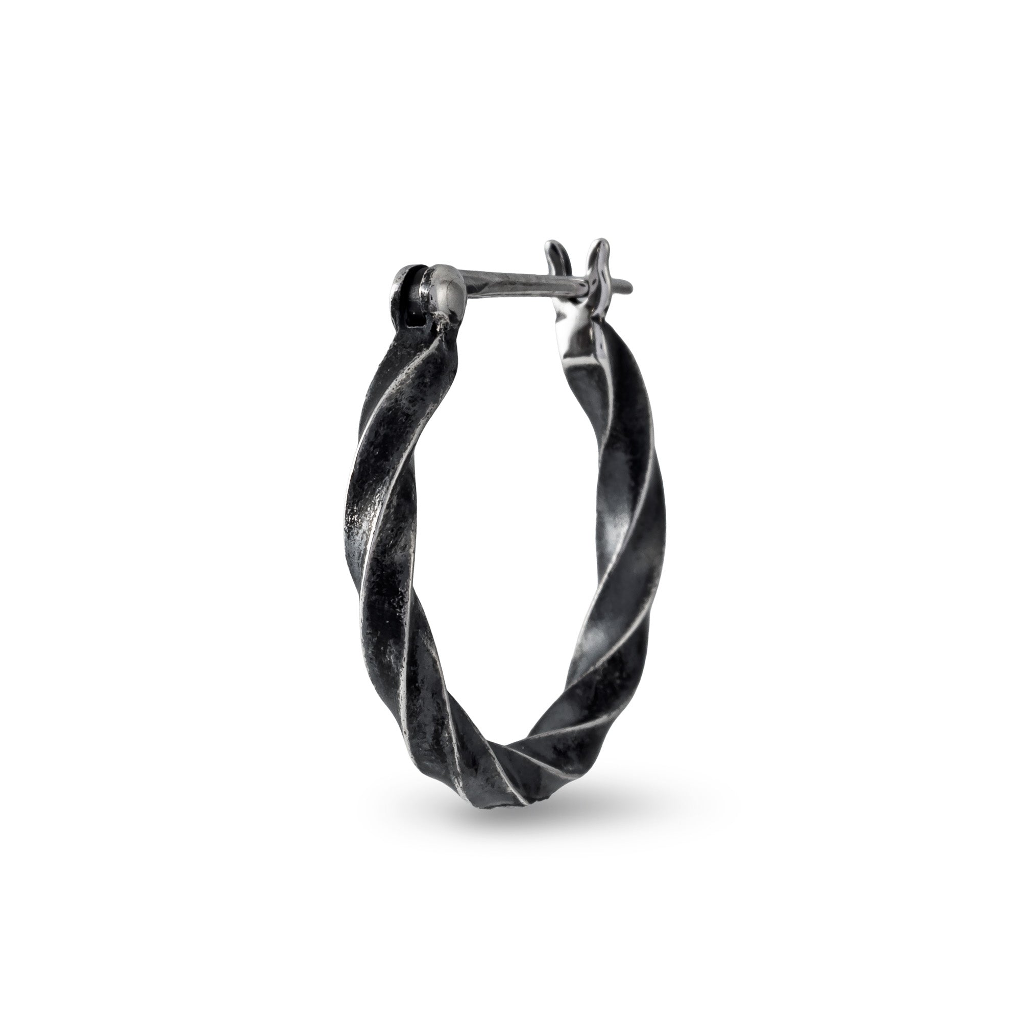 AQUA SILVER】スパイラルフープピアス（AP-082F）