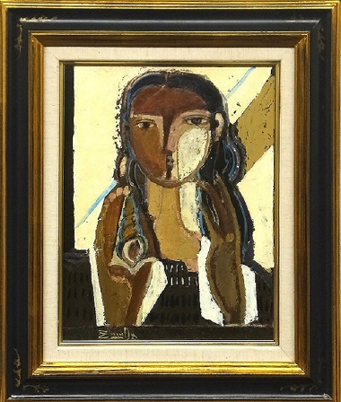 井上覚造 「湖畔」油彩画 10号 井上覚造 「湖畔」油彩画 10号