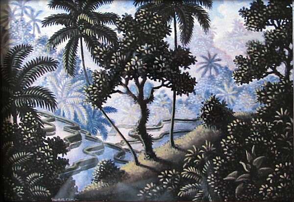 バリの風景画 Galuh作 バリの風景画 Galuh作 バリの風景画