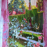 城本敏由樹「赤富士/エンペラーフィッシュ 2作品セット」の絵画販売