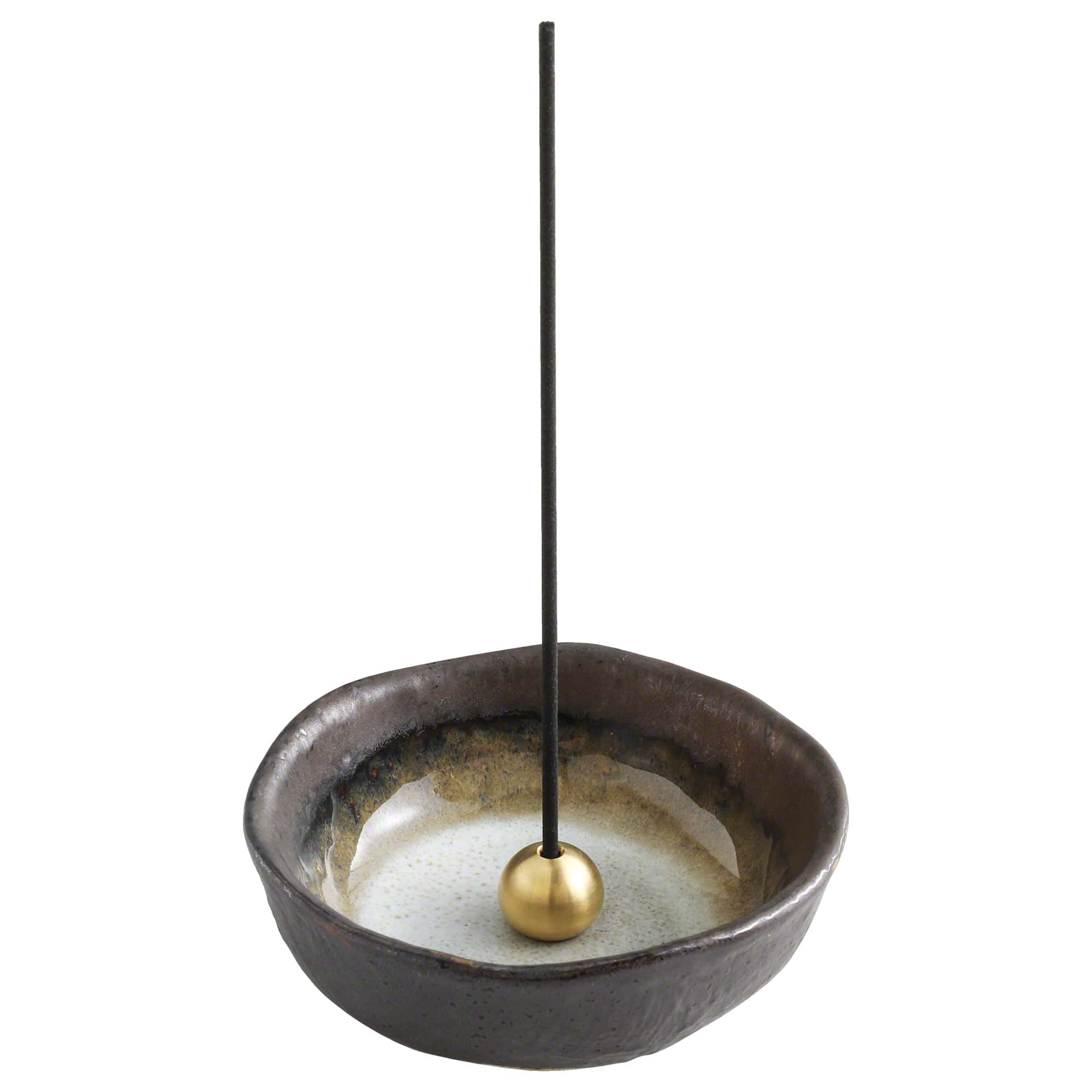 Small Zen Incense Glazed Ceramic Incense Holder || Asayu Japan