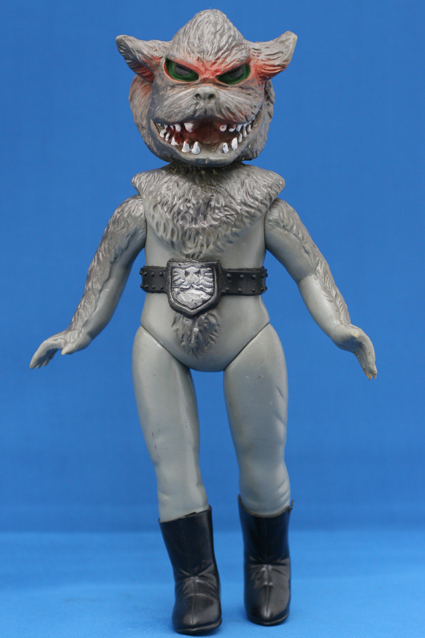 仮面ライダー 狼男 オオカミ男 旧バンダイ ミニソフビ ポピー ※下半分