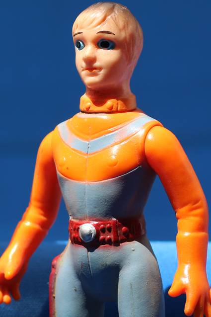 当時物 マルサン タック隊員 南夕子 ミドルサイズ 14cm ウルトラマンA