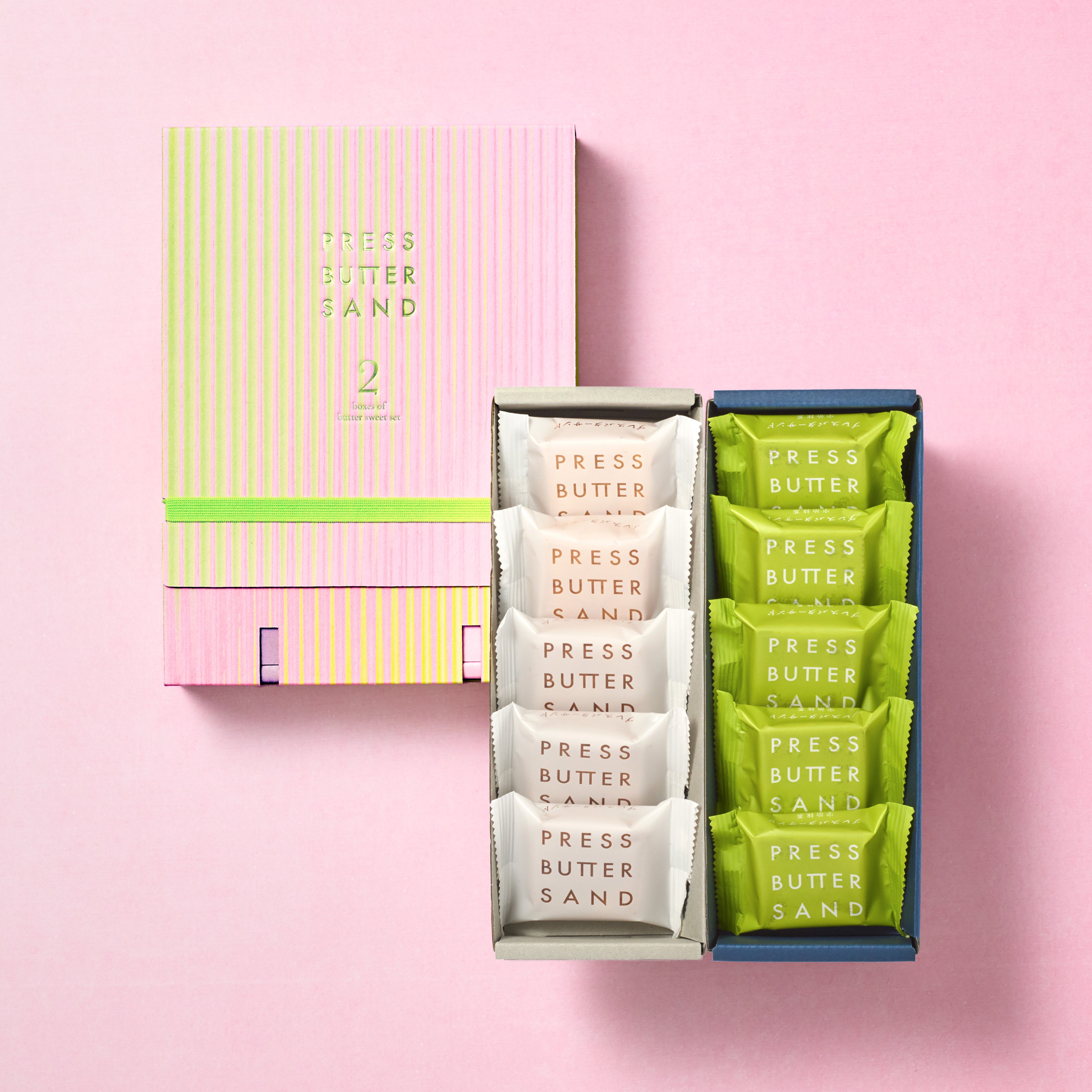 季節限定デザイン】バターサンド2種セット贈り物〈宇治抹茶〉10個入